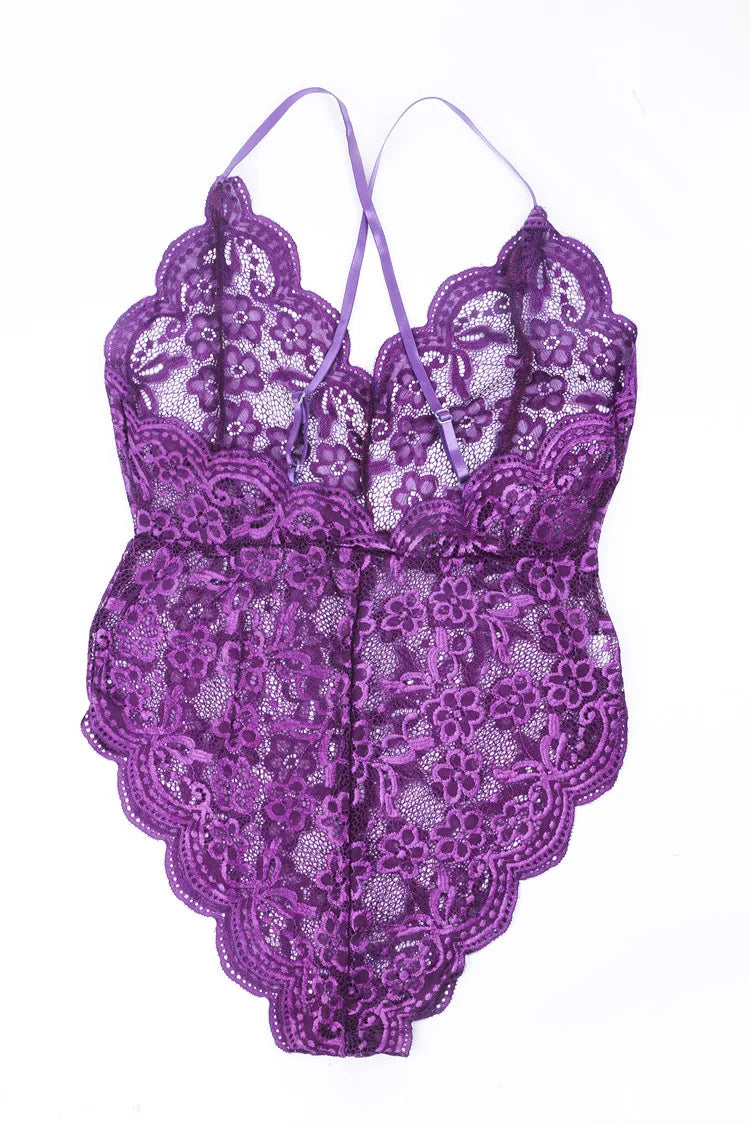 Champagne Elegance Lace Bodysuit