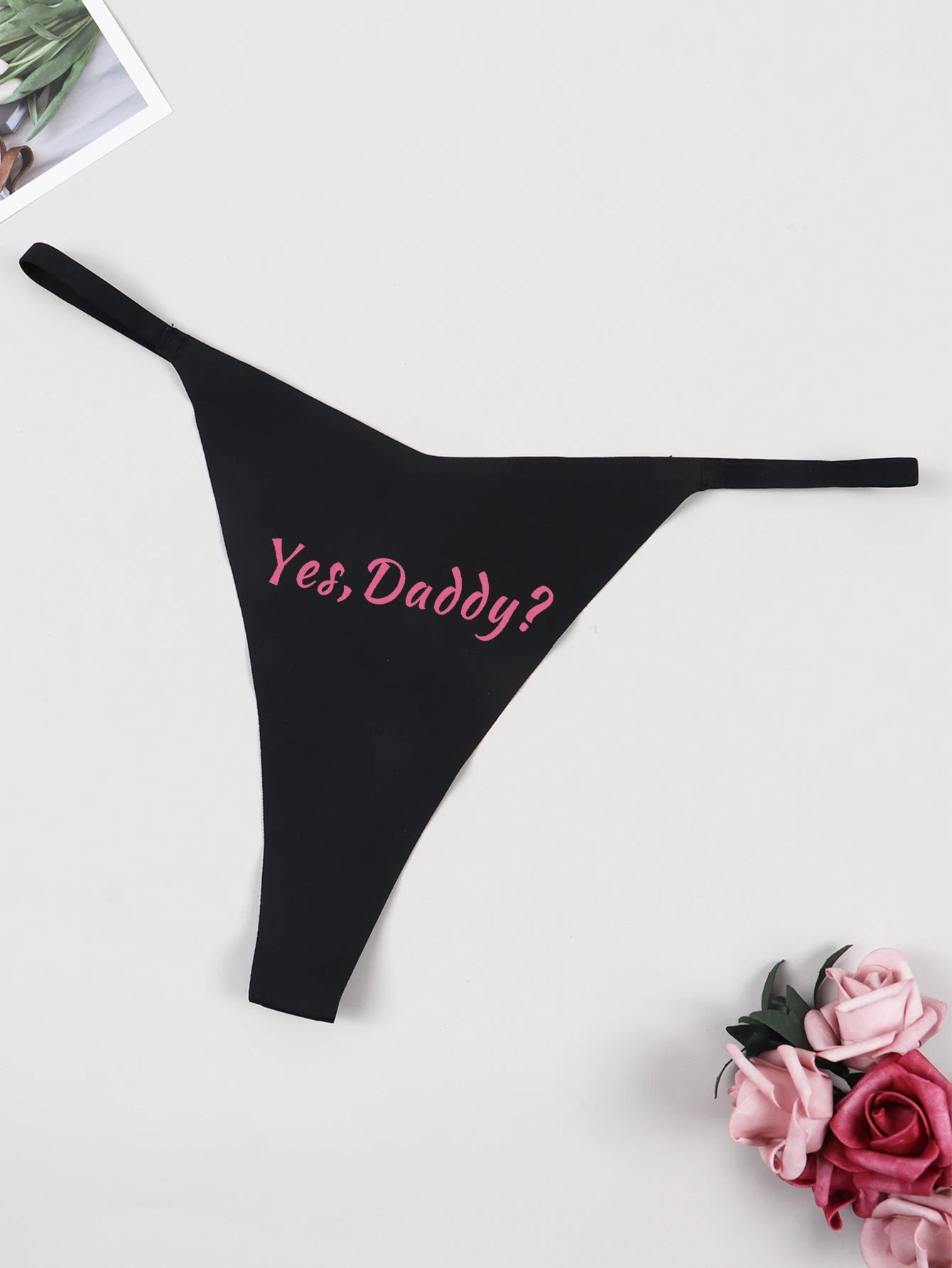 Proceed With Caution Statement Thong