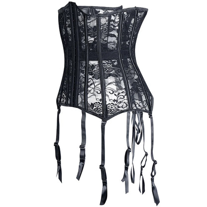 Women Steampunk Corset Gothic Plus Size Sexy Corsets Lace Up Boned Underbust Bustier Waist Trainer Cincher Body Shaper Corselet