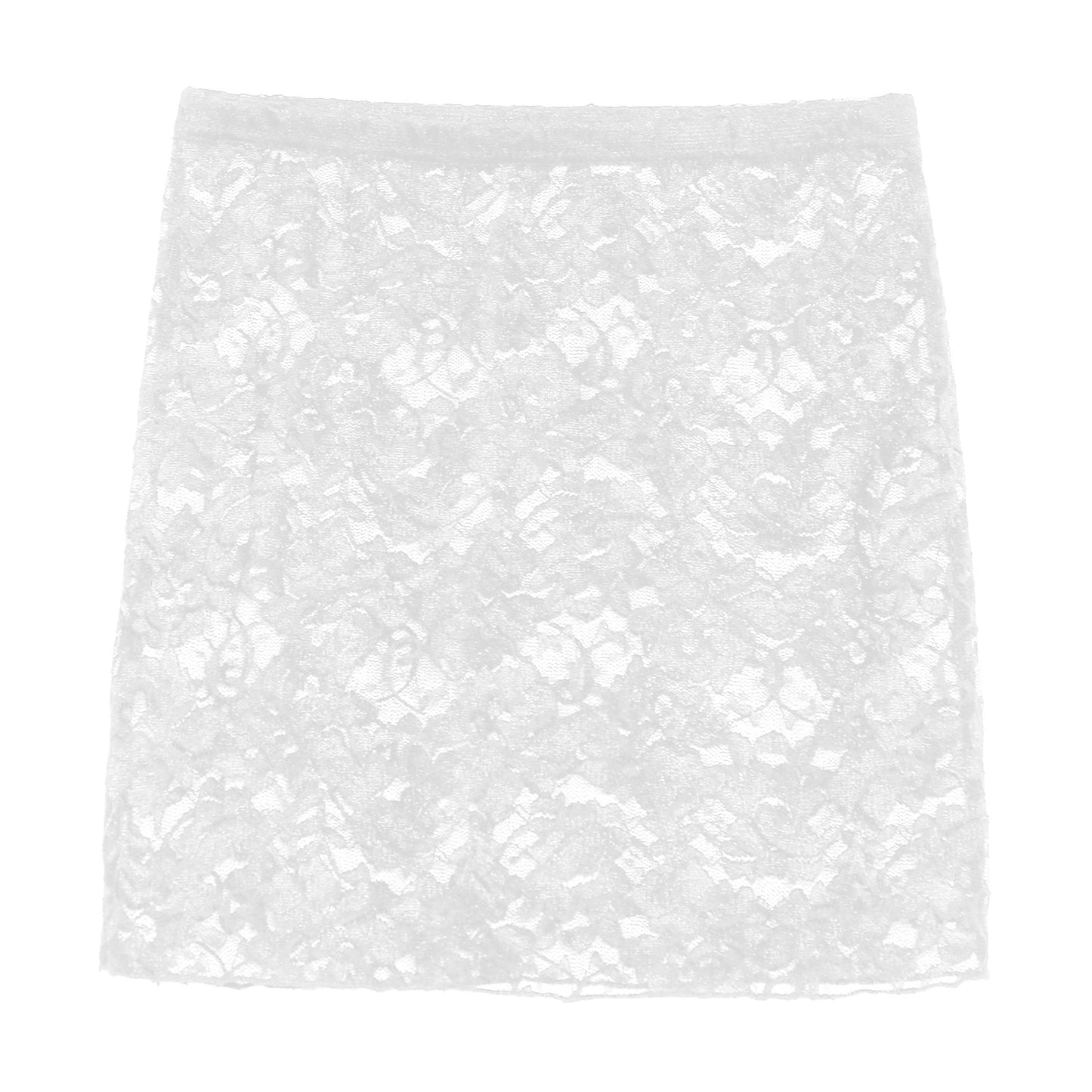 Ivory Whisper  Lace Miniskirt