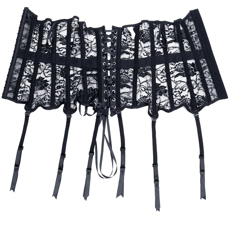 Women Steampunk Corset Gothic Plus Size Sexy Corsets Lace Up Boned Underbust Bustier Waist Trainer Cincher Body Shaper Corselet