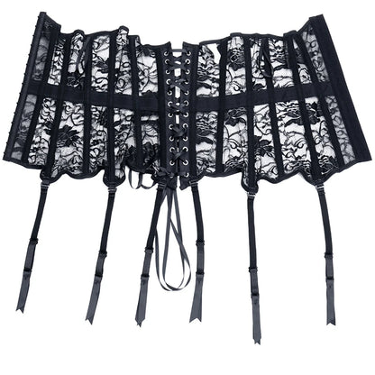 Women Steampunk Corset Gothic Plus Size Sexy Corsets Lace Up Boned Underbust Bustier Waist Trainer Cincher Body Shaper Corselet