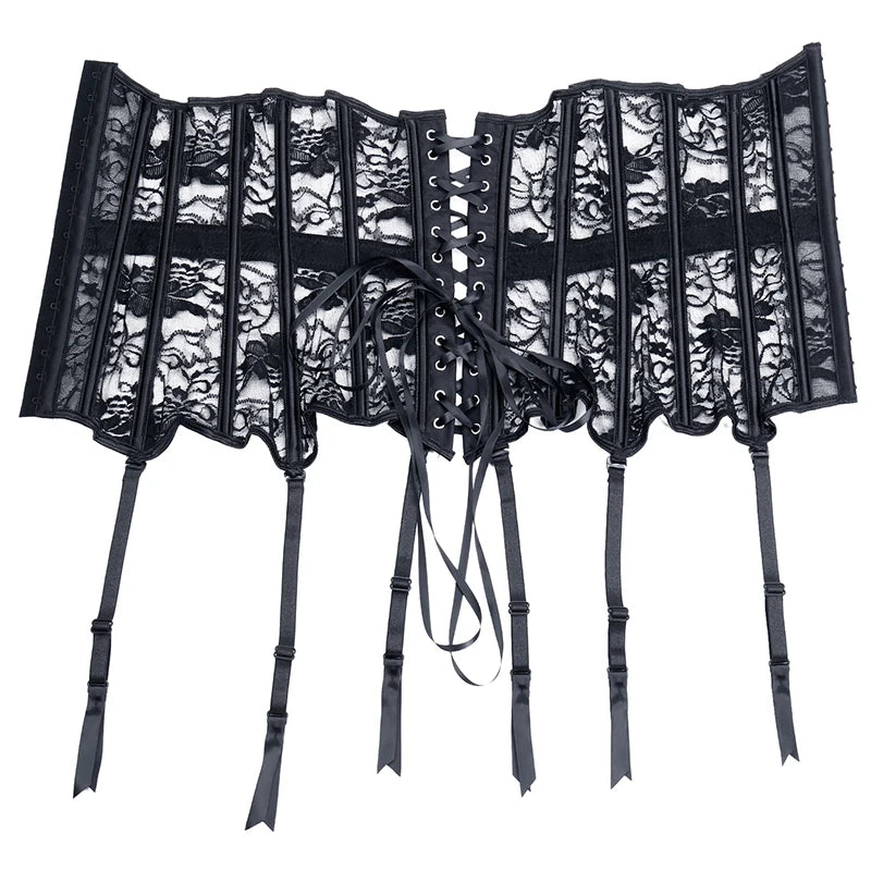 Women Steampunk Corset Gothic Plus Size Sexy Corsets Lace Up Boned Underbust Bustier Waist Trainer Cincher Body Shaper Corselet