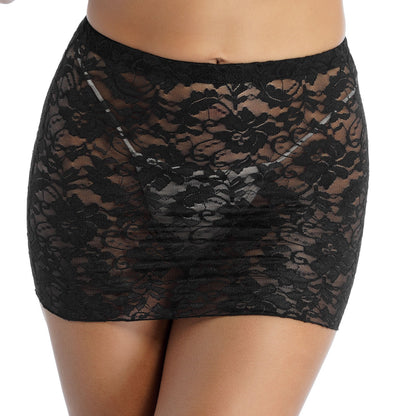 Ivory Whisper  Lace Miniskirt