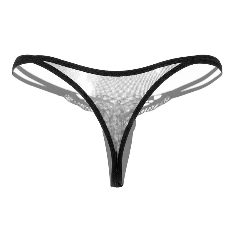 Pearl Drop Lace Thong