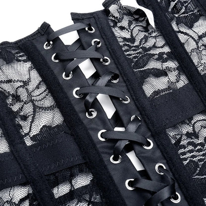 Women Steampunk Corset Gothic Plus Size Sexy Corsets Lace Up Boned Underbust Bustier Waist Trainer Cincher Body Shaper Corselet