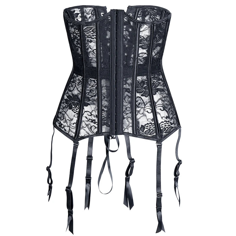 Women Steampunk Corset Gothic Plus Size Sexy Corsets Lace Up Boned Underbust Bustier Waist Trainer Cincher Body Shaper Corselet