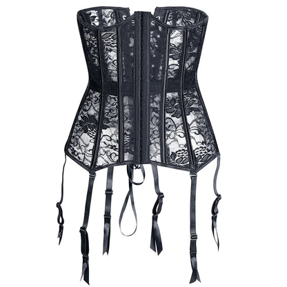 Women Steampunk Corset Gothic Plus Size Sexy Corsets Lace Up Boned Underbust Bustier Waist Trainer Cincher Body Shaper Corselet