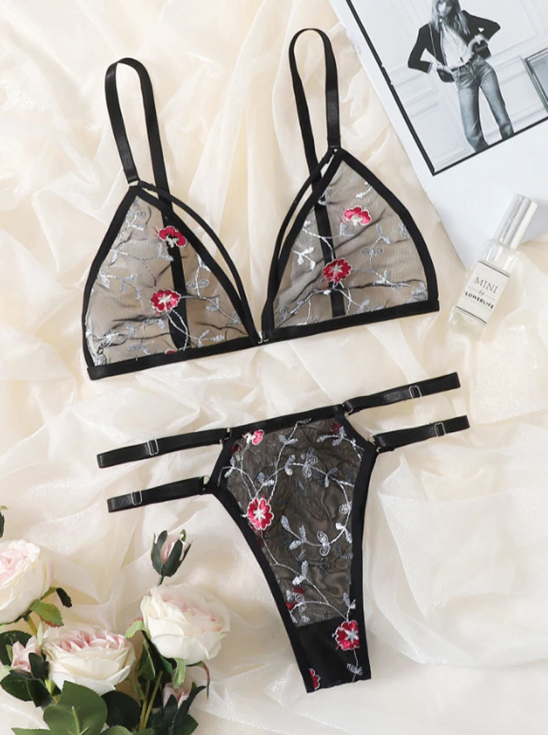 Blossom Whisper Lingerie Set