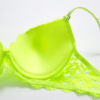 Electric Bloom Lace Lingerie Set