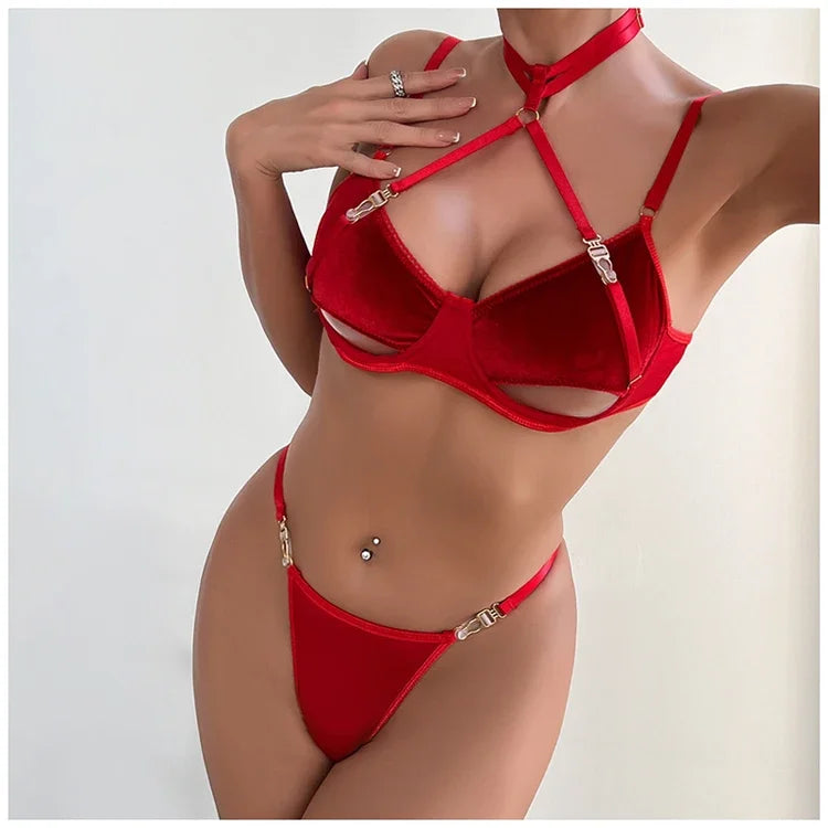 Buckle & Bare Harness Lingerie Set