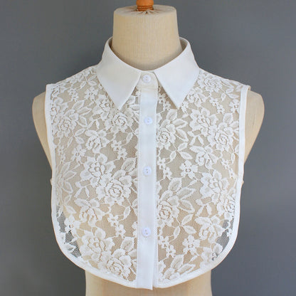 Ivory Whisper Lace Collar