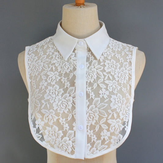 Ivory Whisper Lace Collar