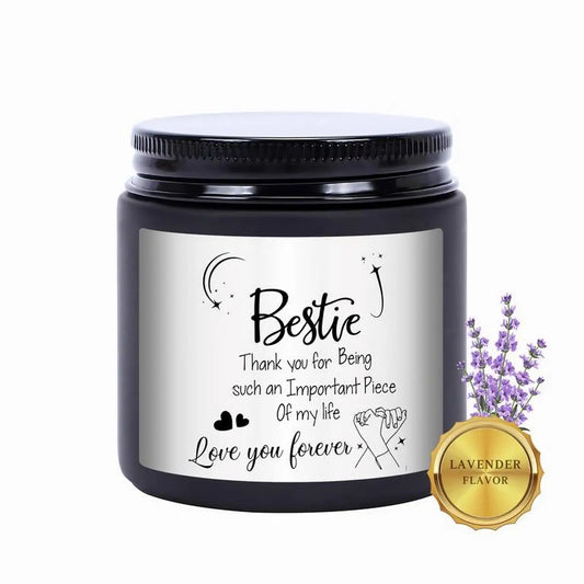 Lavender Bliss: Scented Glass Jar Candle