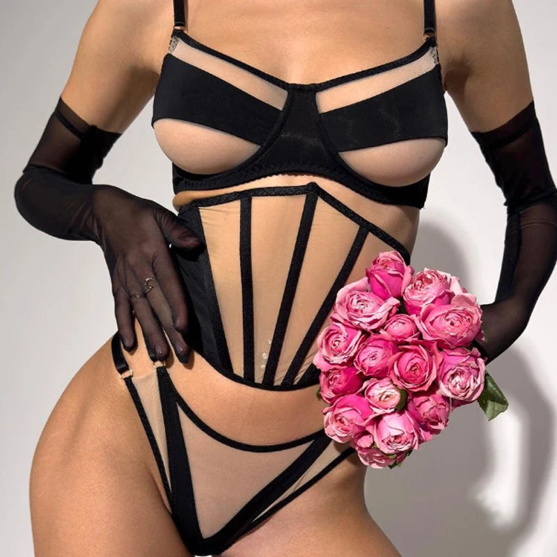 Bare Architecture Lingerie Set
