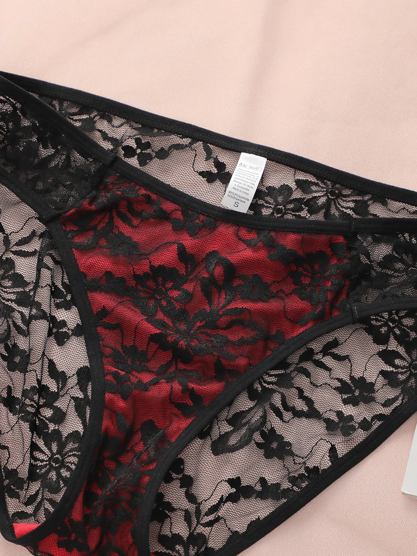 Floral Inferno Lace Lingerie Set