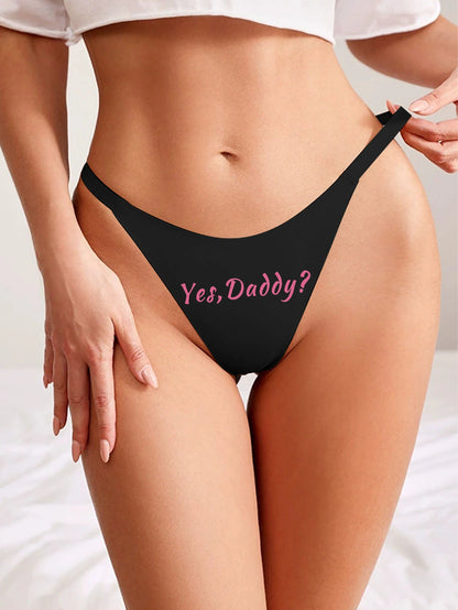 Proceed With Caution Statement Thong