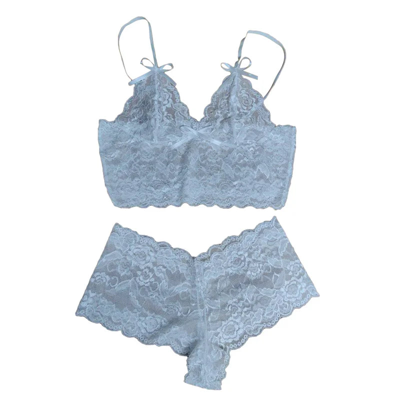 After Dark Lace Short Set