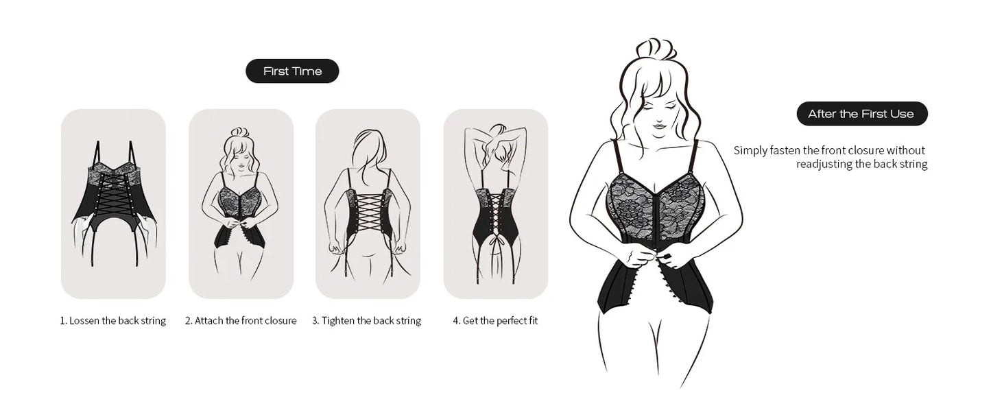 Midnight Sculpt Corset Bodysuit
