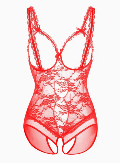 Secret Surrender Open-Cup Bodysuit