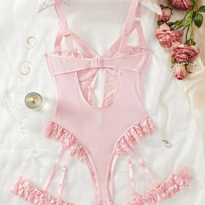 Ruffle Ritual Lace Bodysuit