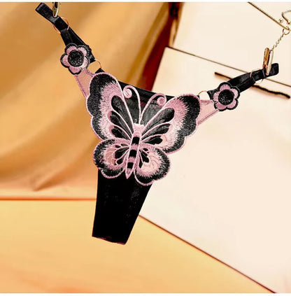 Bordeaux Wings Thong
