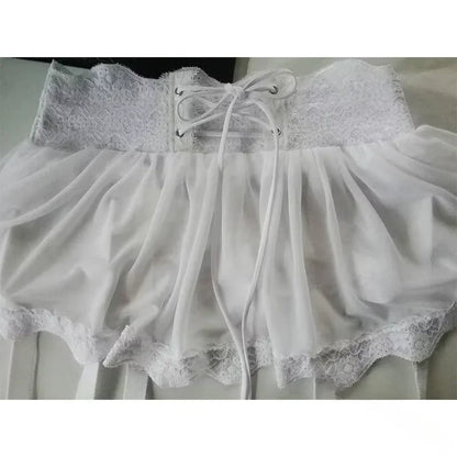 Midnight Tease Suspender Skirt