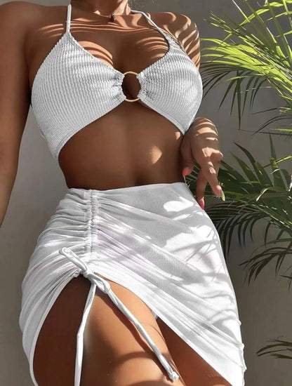 Riviera Muse Ring Bikini & Wrap Skirt Set