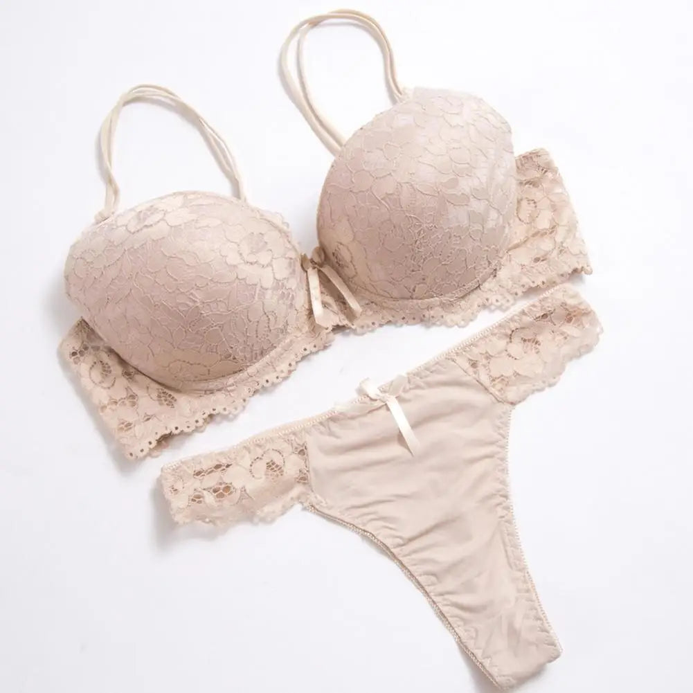 Electric Bloom Lace Lingerie Set