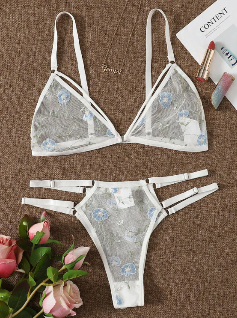 Blossom Whisper Lingerie Set