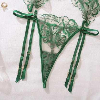 Emerald Seduction Lingerie Set