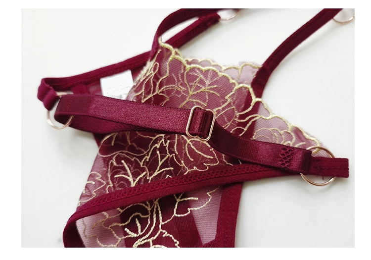 Petal Frame Strappy Thong