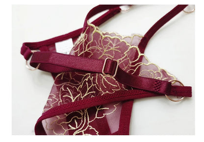 Petal Frame Strappy Thong