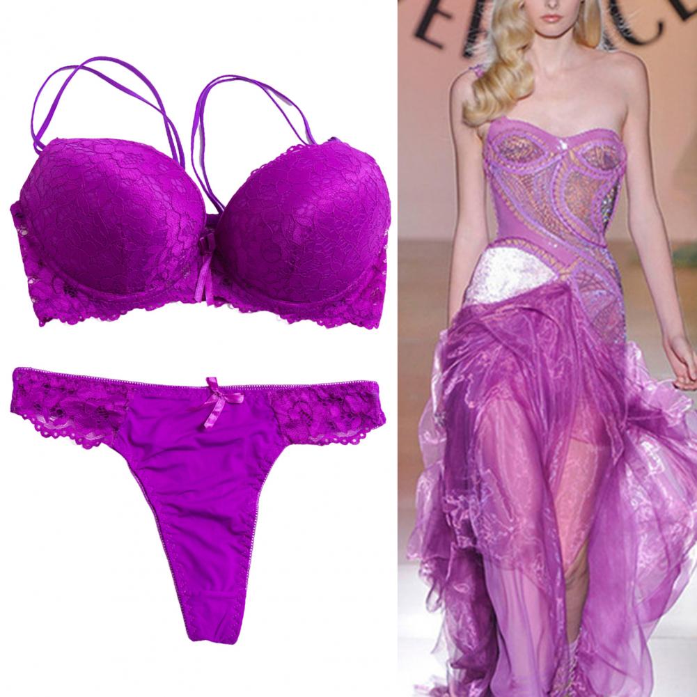 Electric Bloom Lace Lingerie Set
