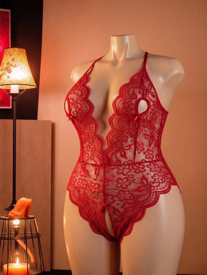 Passion Veil Lace Teddy