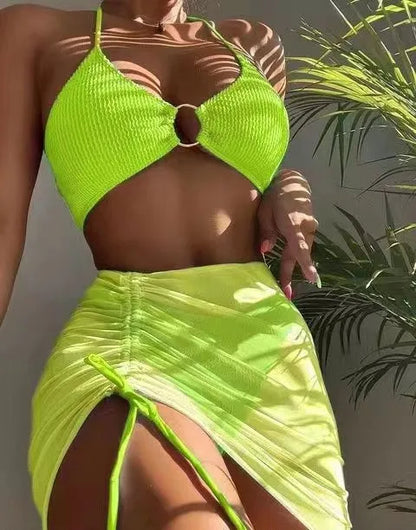 Riviera Muse Ring Bikini & Wrap Skirt Set