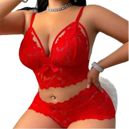Velvet Vows Lace Lingerie Set