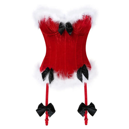 Velvet Under the Mistletoe Corset
