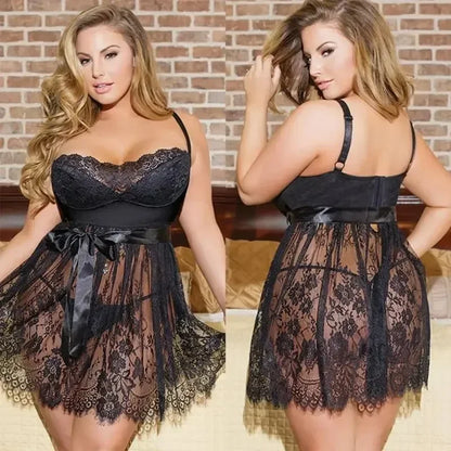 Draped in Desire Lace Chemise