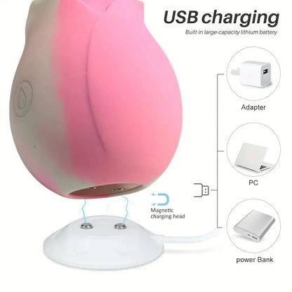Rose Shape Sucking Vibrator