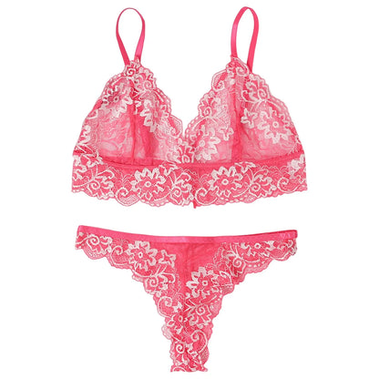 Bougainvillea Lace Lingerie Set