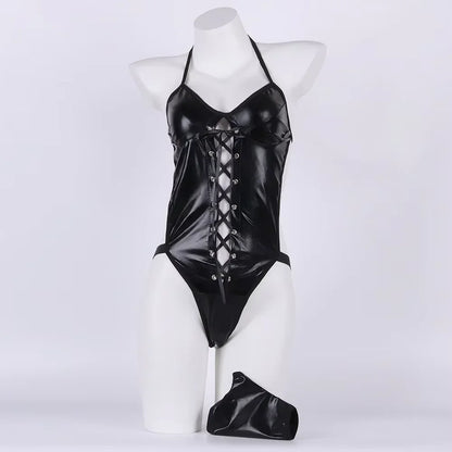 Dark Desire Faux Leather Bodysuit