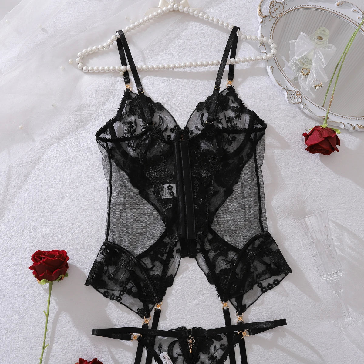 Belladonna Corset Suspender Set