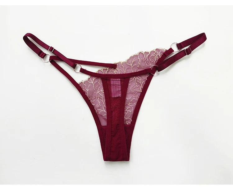 Petal Frame Strappy Thong