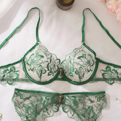 Emerald Seduction Lingerie Set