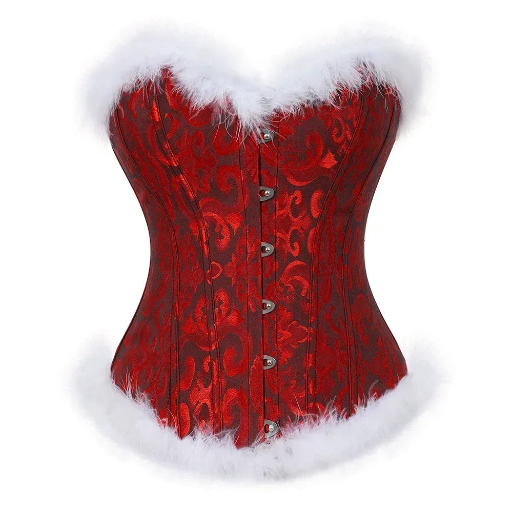 Velvet Under the Mistletoe Corset