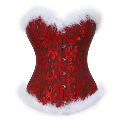 Velvet Under the Mistletoe Corset