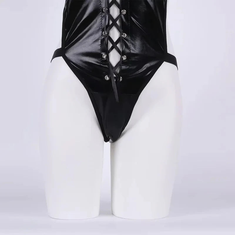 Dark Desire Faux Leather Bodysuit