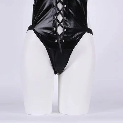 Dark Desire Faux Leather Bodysuit