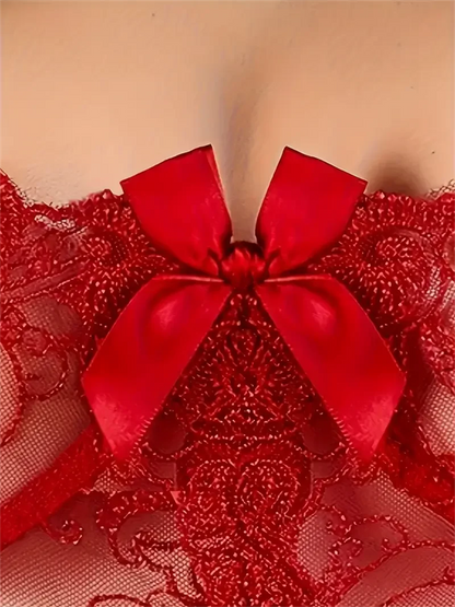 Ruffled Seduction Lace Teddy